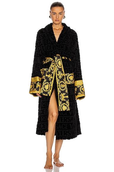 versace black robe price|Versace bathrobe cheap.